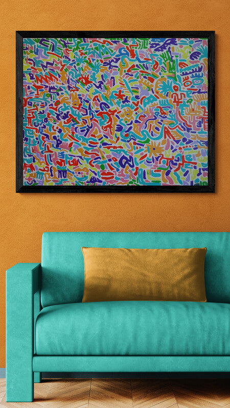 I Just Realised What You Meant - Original Acrylic on Canvas Painting - 100 x 80 cm