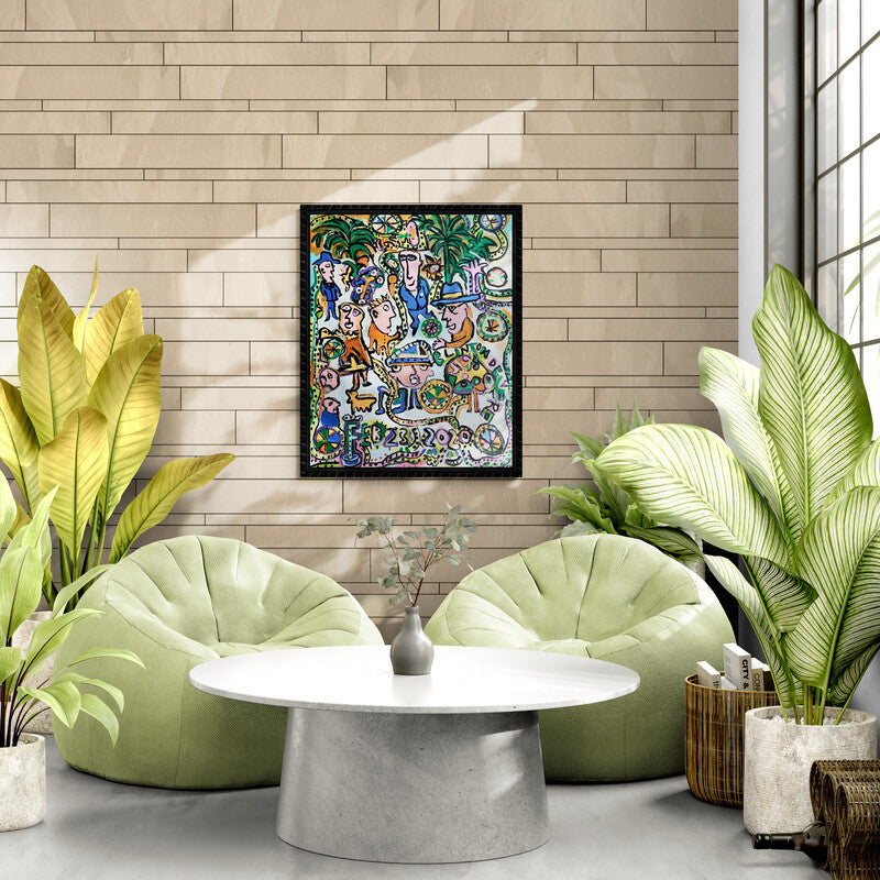 Party in the Jungle - Original Acrylic on Canvas 100 x 80cm (2021)