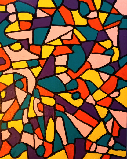 Spring Monday - Original Acrylic on Canvas Painting - 80 x 100 cm
