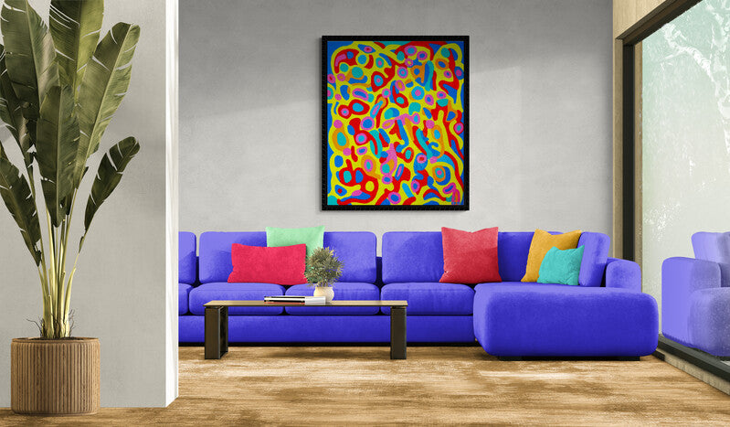 A DAY AT THE BEACH - Original Work - Acrylic on Canvas - 100 x 120 cm