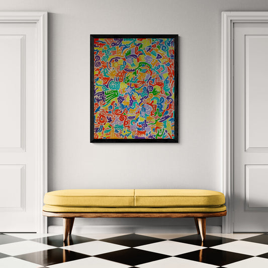 There's No Reason Why We Shouldn't - Original Acrylic on Canvas Painting - 100 x 80 cm