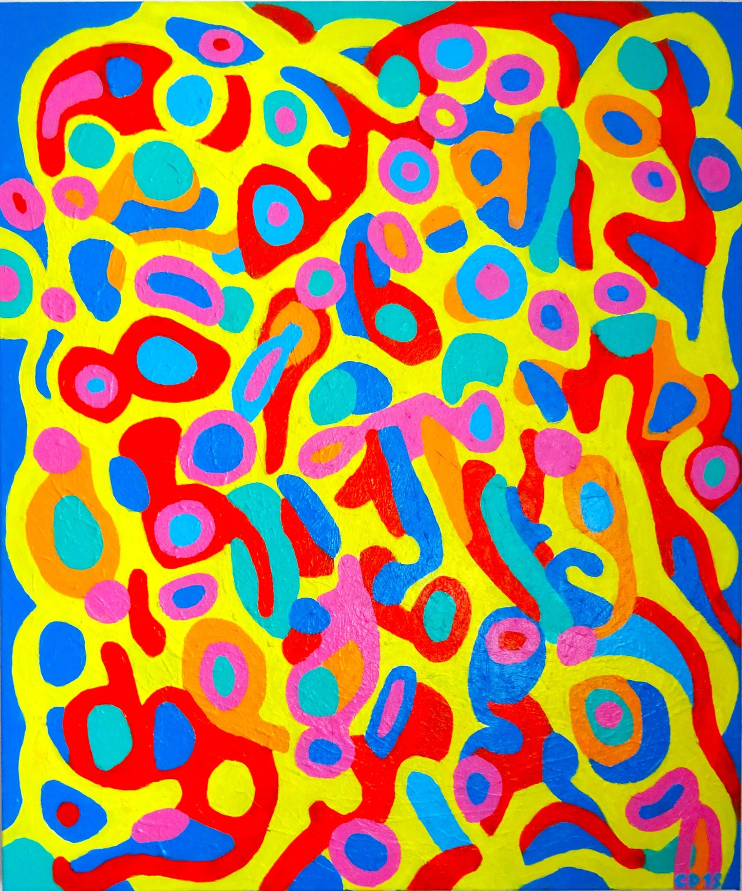 A DAY AT THE BEACH - Original Work - Acrylic on Canvas - 100 x 120 cm