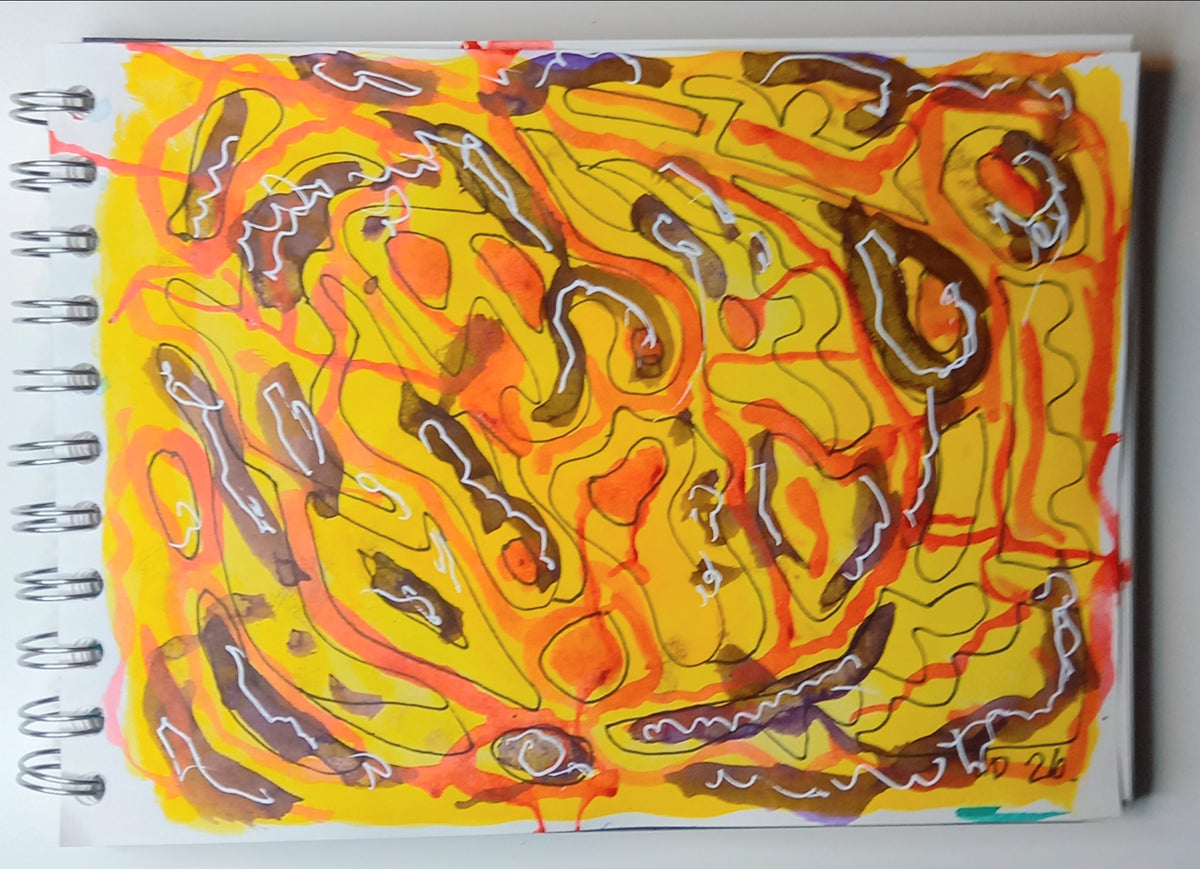 Original Ink Study -Autumn Sunday No.1 (Live Auction)