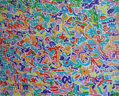 I Just Realised What You Meant - Original Acrylic on Canvas Painting - 100 x 80 cm