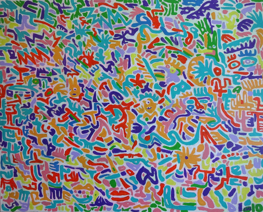 I Just Realised What You Meant - Original Acrylic on Canvas Painting - 100 x 80 cm