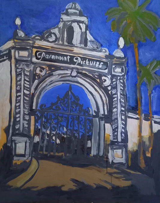 Paramount Pictures Gates - Old Hollywood (Acrylic on canvas. 80cm x 100cm)