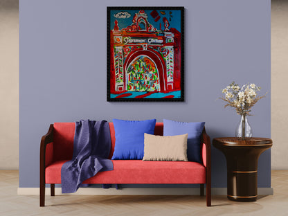 Paramount Gates No.3 (Paramount Gates Series) - Original Acrylic on Canvas Painting - 80 x 100 cm