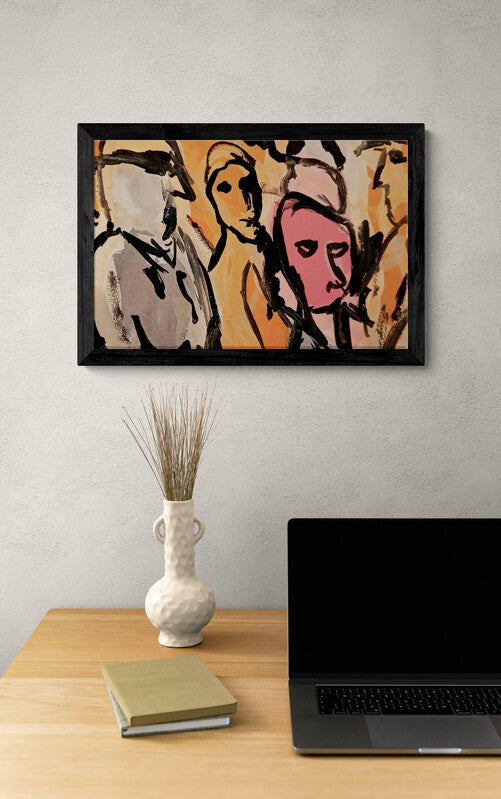Strange Characters – Unique Image Printed on Stretched Canvas