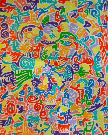 There's No Reason Why We Shouldn't - Original Acrylic on Canvas Painting - 100 x 80 cm